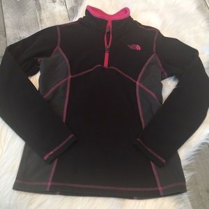 Girls North Face fleece jacket size M (10/12)